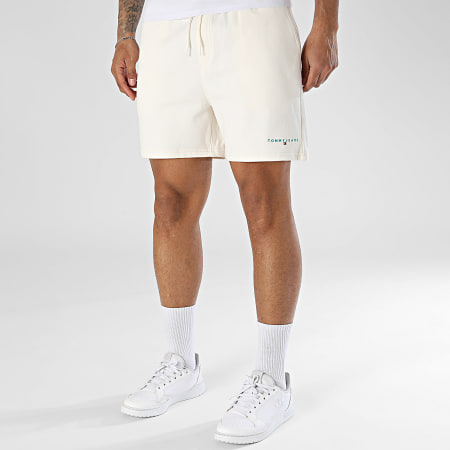 Tommy Jeans - Short Jogging Contrast Linear Beach 2697 Beige Clair