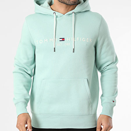 Tommy Hilfiger - Sweat Capuche Tommy Logo 1599 Vert Clair