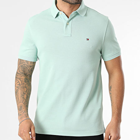Tommy Hilfiger - Polo Manches Courtes Regular Fit 1985 7770 Vert Clair