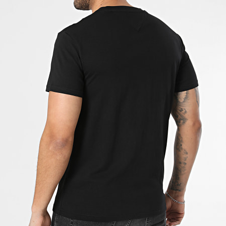 Tommy Jeans - Tee Shirt Regular Fit Signature Stripe 2539 Noir