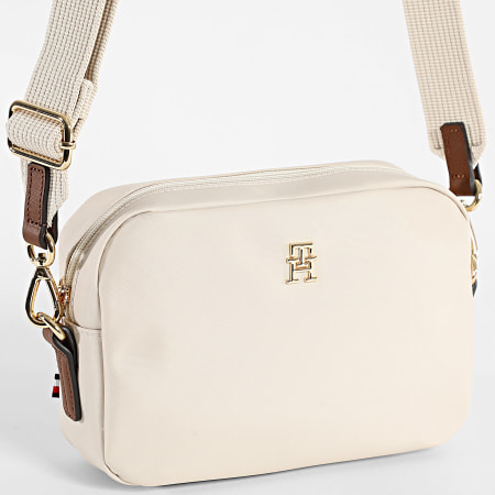 Tommy Hilfiger - Bolso de mano para mujer Popette 7704 Beige Dorado