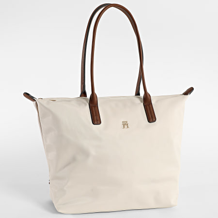 Tommy Hilfiger - Sac A Main Femme Popette 7711 Beige Marron Doré