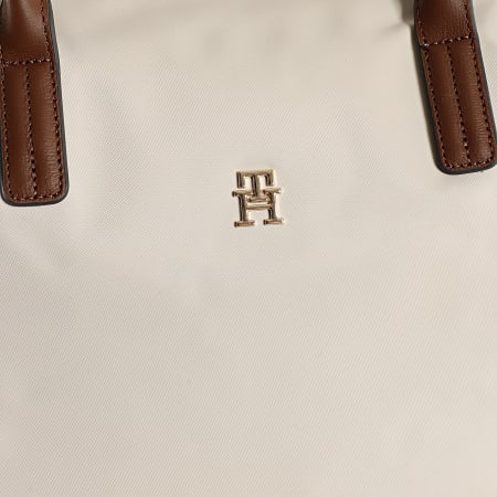 Tommy Hilfiger - Sac A Main Femme Popette 7711 Beige Marron Doré
