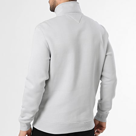 Tommy Jeans - Sweat Col Montant Zippée Regular Fit 0339 Gris Clair