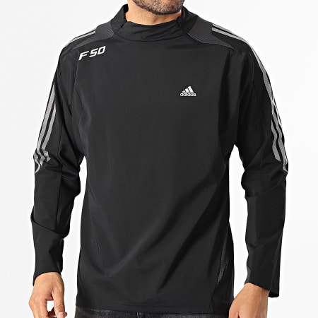 Adidas Originals - Veste Zippée Outdoor A Bandes F50 KE0754 Noir Argenté
