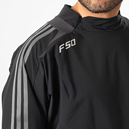 Adidas Originals - Veste Zippée Outdoor A Bandes F50 KE0754 Noir Argenté