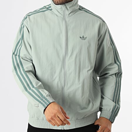 Adidas Originals - Veste Zippée A Bandes Firebird KQ9496 Bleu Vert Clair