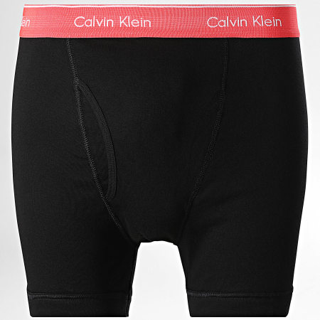 Calvin Klein - Lot De 5 Boxers NB1429 Noir Gris Rouge Bleu