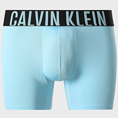 Calvin Klein - Lot De 3 Boxers NB3612A Rouge Bleu Clair Gris Anthracite