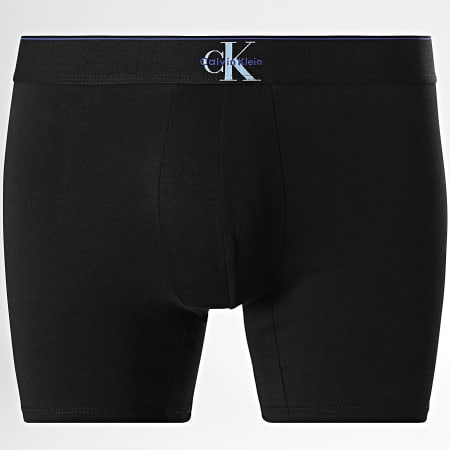 Calvin Klein - Lot De 3 Boxers NB4473 Noir Bleu Clair Violet