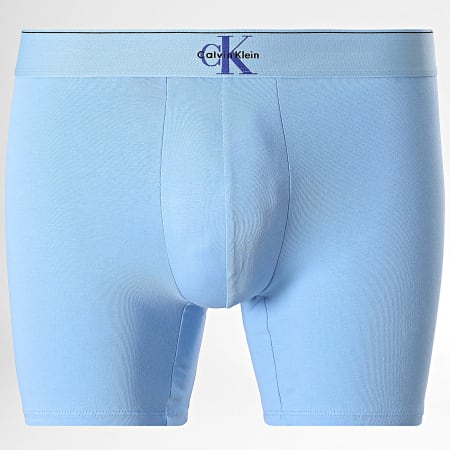 Calvin Klein - Lot De 3 Boxers NB4473 Noir Bleu Clair Violet