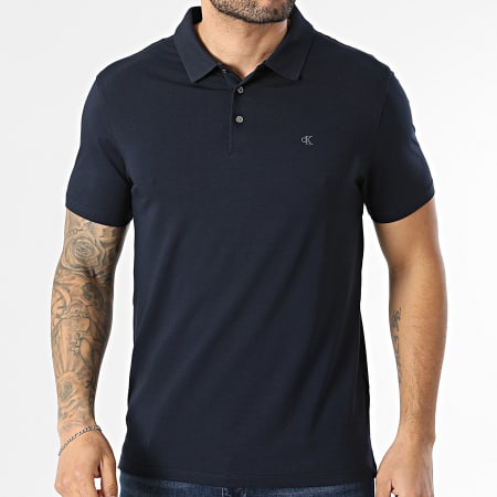 Calvin Klein - Polo Manches Courtes LF200 Bleu Marine