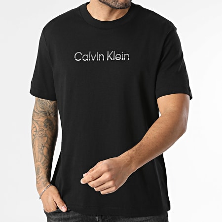 Calvin Klein - Tee Shirt Graphic LF813 Noir Argenté