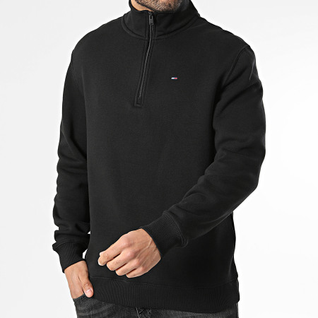 Tommy Jeans - Sweat Col Montant Zippée Regular Fit 0339 Noir