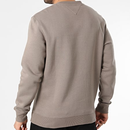 Tommy Jeans - Sweat Crewneck Flag 0741 Taupe