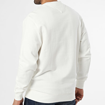 Tommy Jeans - Sweat Crewneck Regular Fit Sign Stripe 3019 Beige Clair
