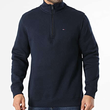 Tommy Jeans - Sweat Col Montant Zippée Regular Fit 0339 Bleu Marine
