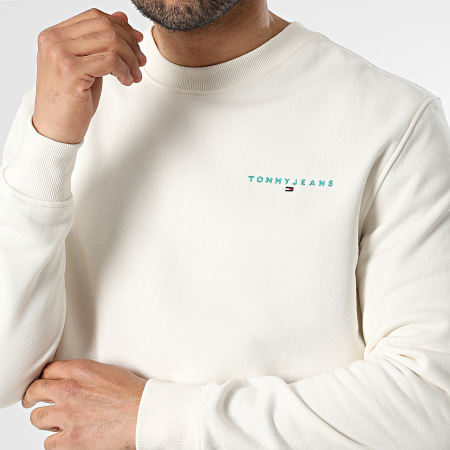 Tommy Jeans - Sweat Crewneck Linear 0249 Beige Clair