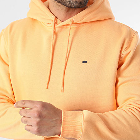 Tommy Jeans - Sweat Capuche Flag 0742 Orange Clair