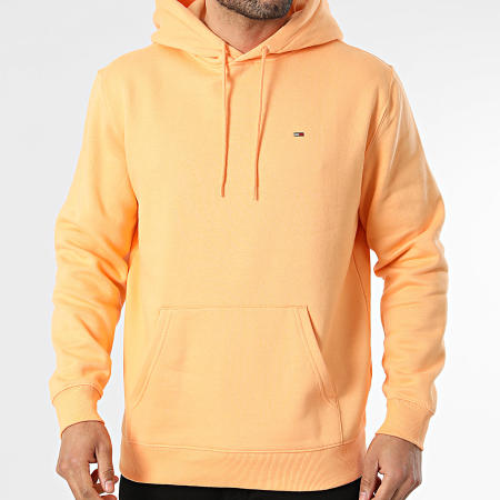 Tommy Jeans - Sweat Capuche Flag 0742 Orange Clair