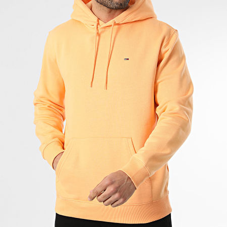 Tommy Jeans - Sweat Capuche Flag 0742 Orange Clair