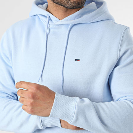 Tommy Jeans - Sweat Capuche Flag 0742 Bleu Clair
