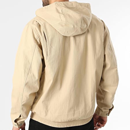 Tommy Jeans - Veste Capuche Zippée Herringbone 2847 Beige