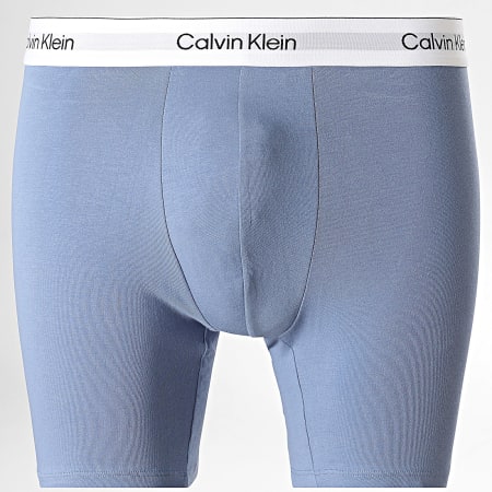 Calvin Klein - Lot De 3 Boxers 4394 Blanc Bleu Gris Anthracite