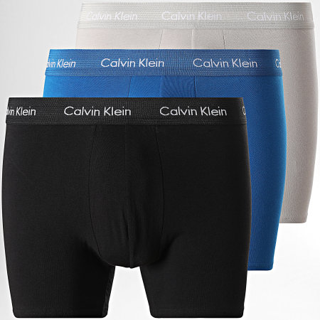 Calvin Klein - Lot De 3 Boxers NB1770A Noir Gris Bleu Roi