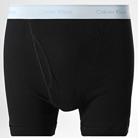 Calvin Klein - Lot De 3 Boxers NB4003 Noir Bleu Clair Rouge