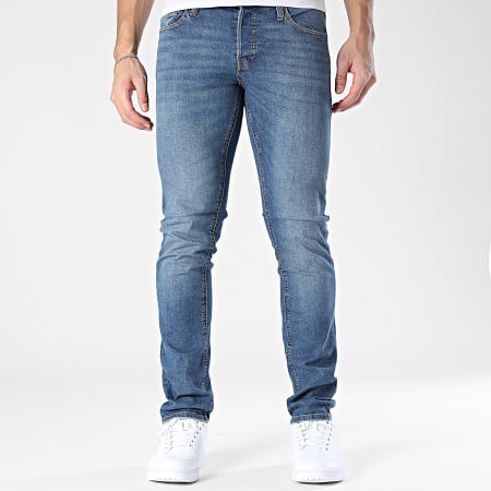 Jack And Jones - Lot De 2 Jeans Slim Glenn Original Noir Bleu Denim