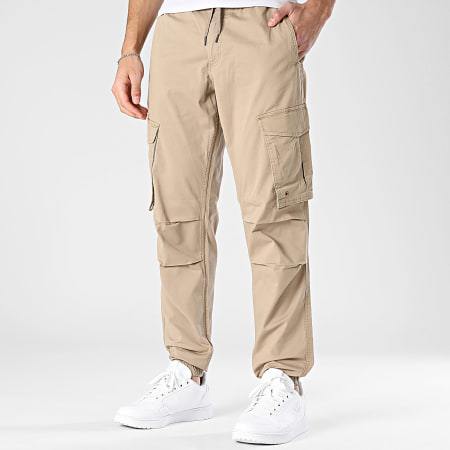 Jack And Jones - Pantalon Cargo Relaxed Fit Kane Noah Beige
