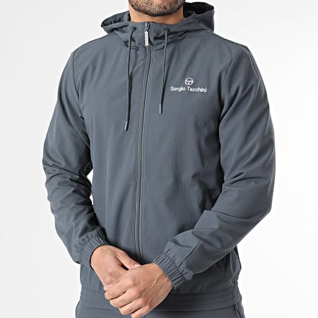 Sergio Tacchini - Ensemble De Survetement Carson Ripstop 41510 41371 Gris Anthracite