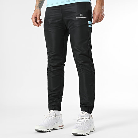 Sergio Tacchini - Ensemble Tee Shirt Et Jogging Prave Termoli 40845 41559 Noir Bleu Clair Blanc