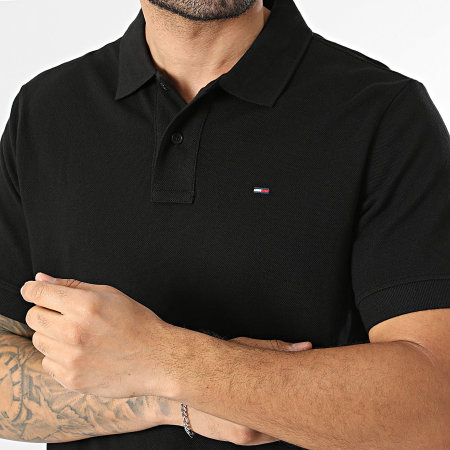 Tommy Jeans - Polo Manches Courtes Regular Fit Essential 2711 Noir