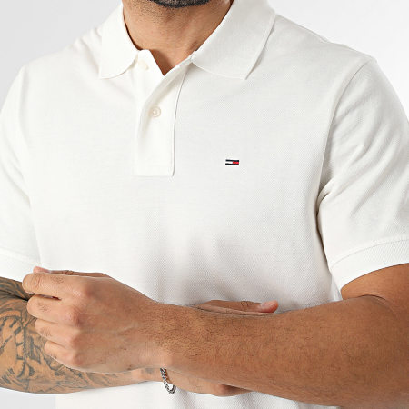 Tommy Jeans - Polo Manches Courtes Regular Fit Essential 2711 Beige Clair