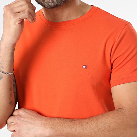Tommy Hilfiger - Tee Shirt Slim Stretch 0800 Orange