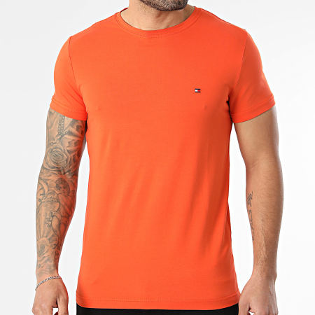 Tommy Hilfiger - Tee Shirt Slim Stretch 0800 Orange