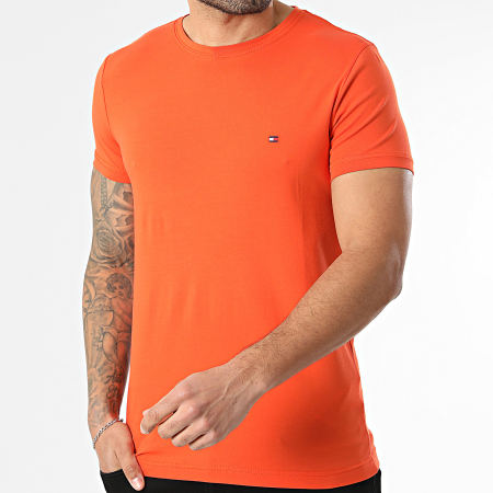 Tommy Hilfiger - Tee Shirt Slim Stretch 0800 Orange
