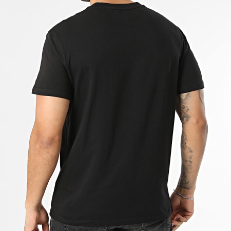 Tommy Jeans - Tee Shirt Regular Fit Small Flag 2504 Noir