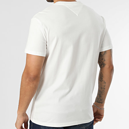 Tommy Jeans - Tee Shirt Regular Fit Signature Stripe 2539 Beige Clair