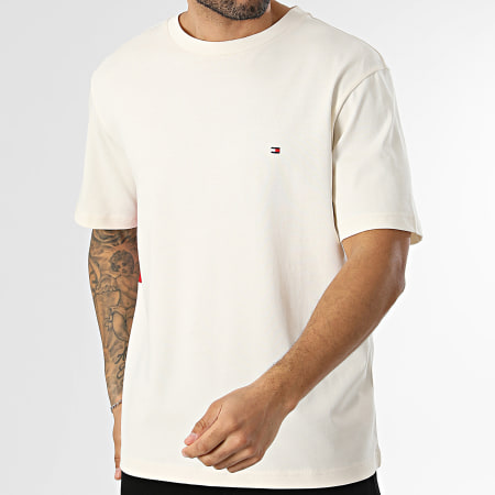 Tommy Hilfiger - Tee Shirt Relaxed Fit Flag 2382 Beige Clair