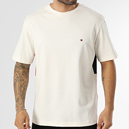 Tommy Hilfiger - Tee Shirt Relaxed Fit Flag 2382 Beige Clair