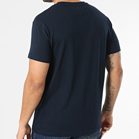 Tommy Jeans - Tee Shirt Regular Fit Signature Stripe 2539 Bleu Marine
