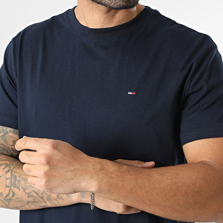 Tommy Jeans - Tee Shirt Regular Fit Small Flag 2504 Bleu Marine