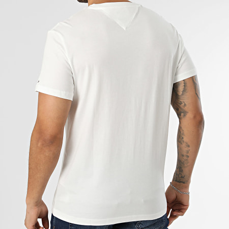 Tommy Jeans - Tee Shirt Slim Sign Chest 2538 Beige Clair