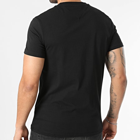 Tommy Jeans - Tee Shirt Slim Sign Chest 2538 Noir