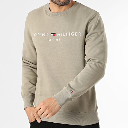 Tommy Hilfiger - Sweat Crewneck Tommy Logo 1596 Beige Foncé