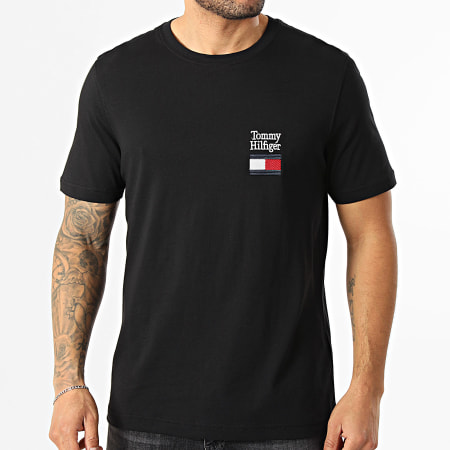 Tommy Hilfiger - Tee Shirt Regular Fit Brand Love Text Stack 2367 Noir