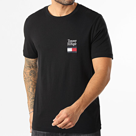 Tommy Hilfiger - Tee Shirt Regular Fit Brand Love Text Stack 2367 Noir